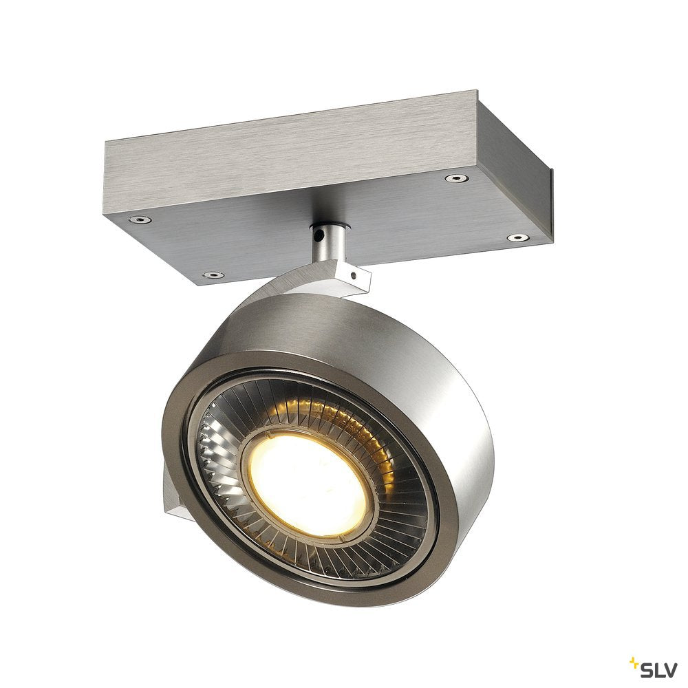 SLV KALU 1 QPAR Deckenleuchte, alu-gebürstet, ES111, max. 75W