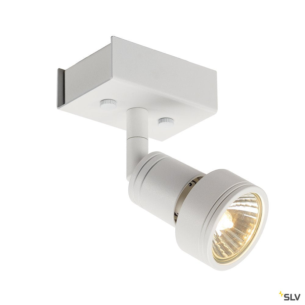 SLV PURI 1 Deckenleuchte, matt- weiss, 1xGU10, max. 1x50W, mit Decoring