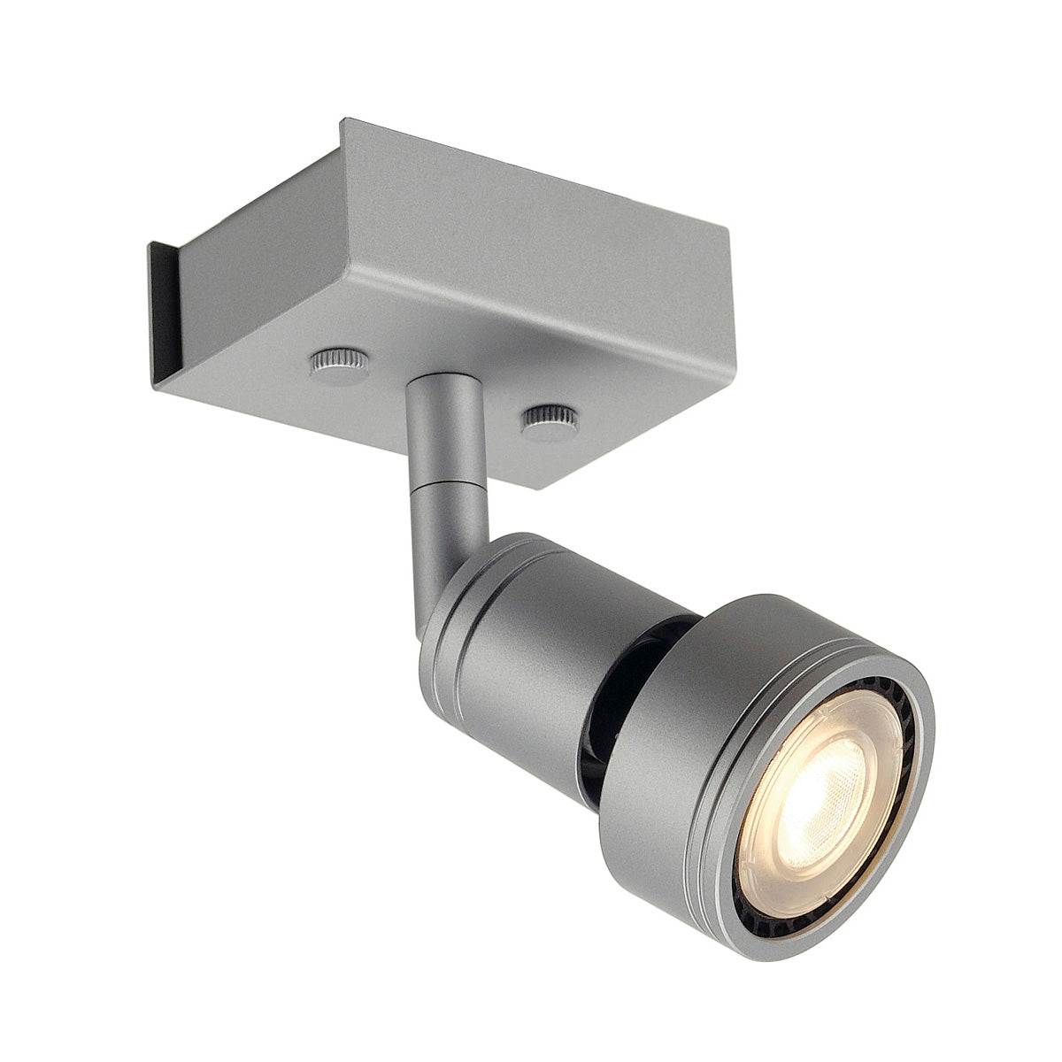 SLV PURI 1 Deckenleuchte, silber- grau, 1xGU10, max. 1x50W, mit Decoring