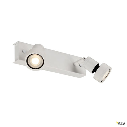 SLV PURI 2 Deckenleuchte, matt- weiss, 2xGU10, max. 2x50W, mit Decoring