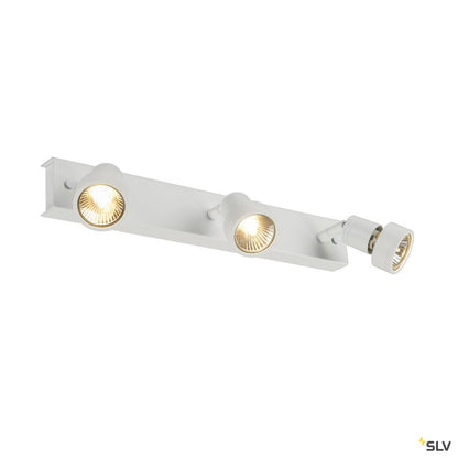 SLV PURI 3 Deckenleuchte, matt- weiss, 3xGU10, max. 3x50W, mit Decoring