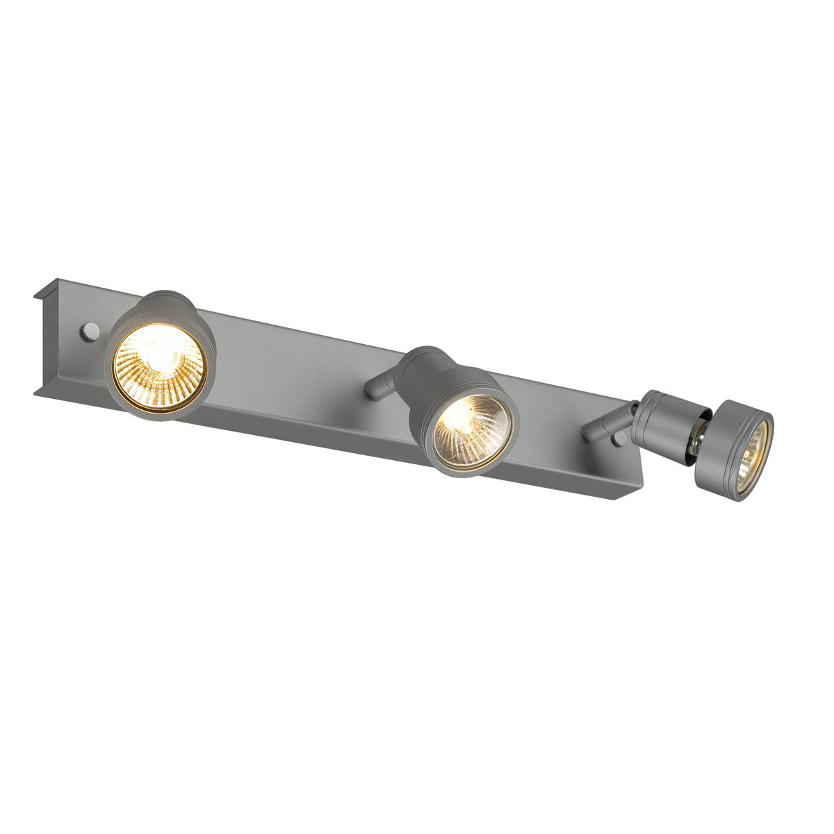SLV PURI 3 Deckenleuchte, silber- grau, 3xGU10, max. 3x50W, mit Decoring