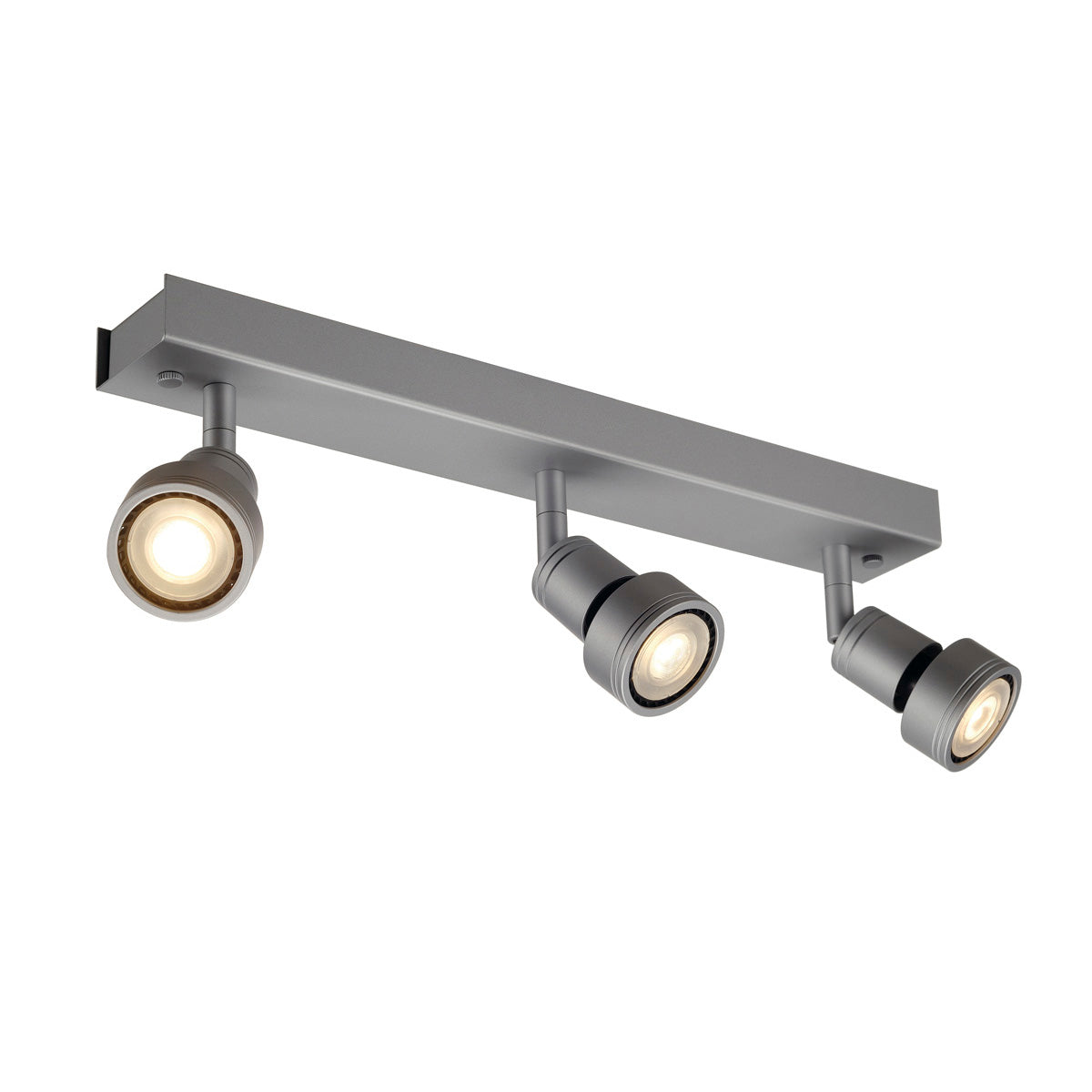 SLV PURI 3 Deckenleuchte, silber- grau, 3xGU10, max. 3x50W, mit Decoring