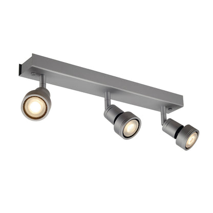 SLV PURI 3 Deckenleuchte, silber- grau, 3xGU10, max. 3x50W, mit Decoring