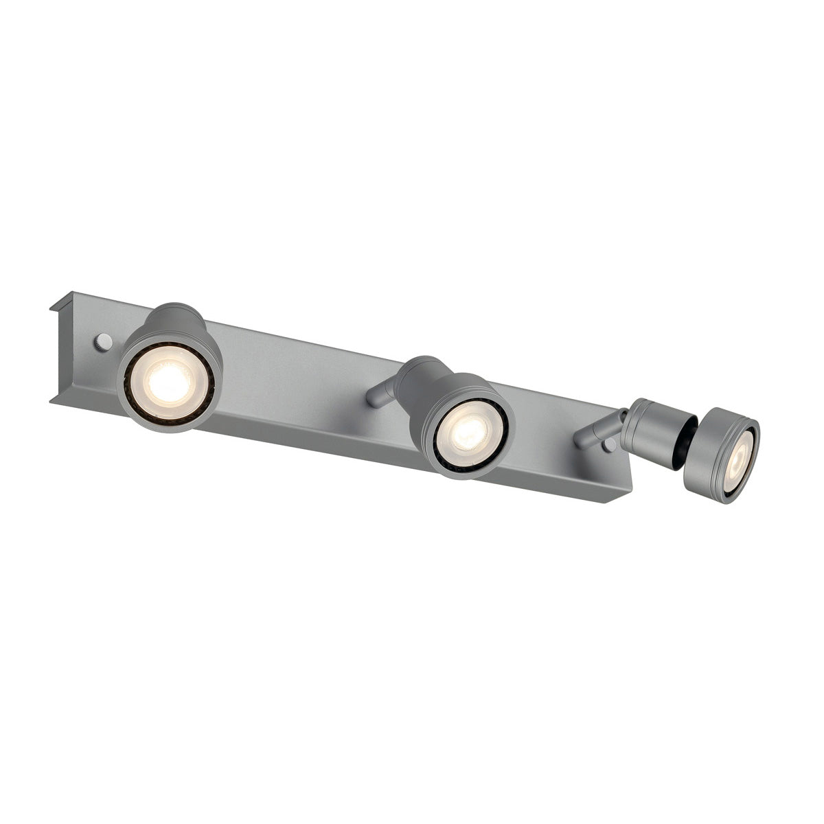 SLV PURI 3 Deckenleuchte, silber- grau, 3xGU10, max. 3x50W, mit Decoring