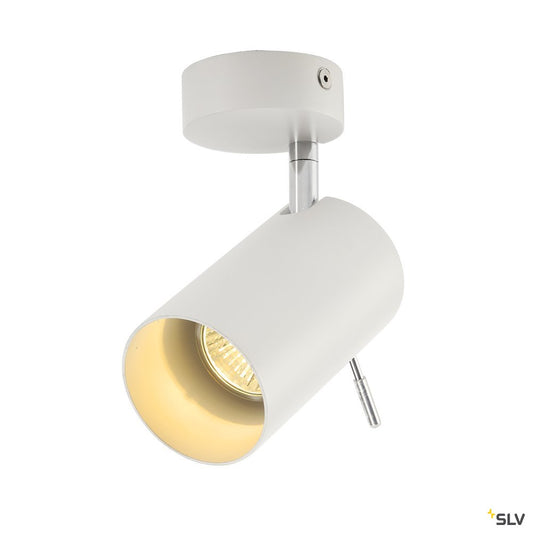 SLV ASTO TUBE I Wand- und Deckenleuchte, weiss, 1xGU10, max. 1x75W