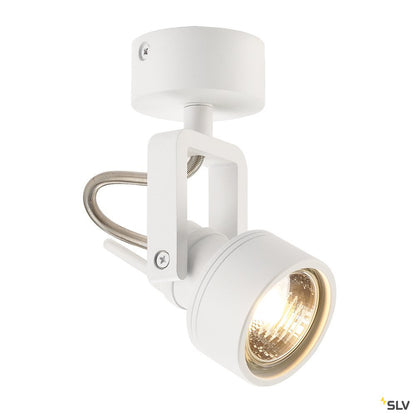 SLV INDA SPOT GU10 Wand- und Deckenleuchte, mattweiss, max. 50W