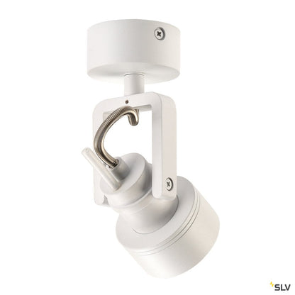 SLV INDA SPOT GU10 Wand- und Deckenleuchte, mattweiss, max. 50W