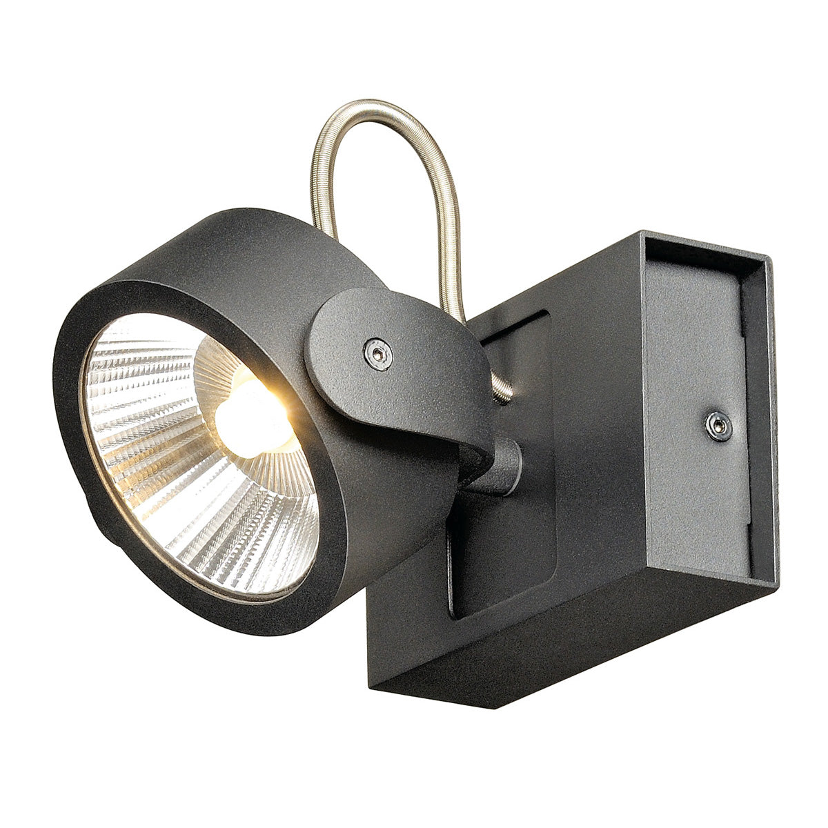 SLV KALU LED 1 Wand- undDeckenleuchte, mattschwarz,1x10W,3000K