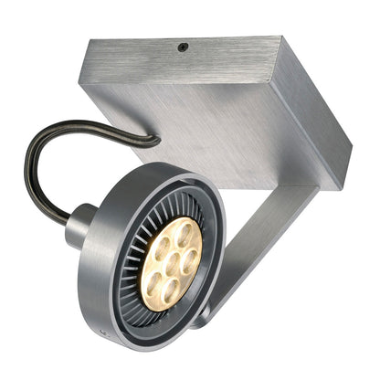 SLV KALU II ES111 Wand- und Deckenleuchte, alu gebürstet, GU10, max. 50W