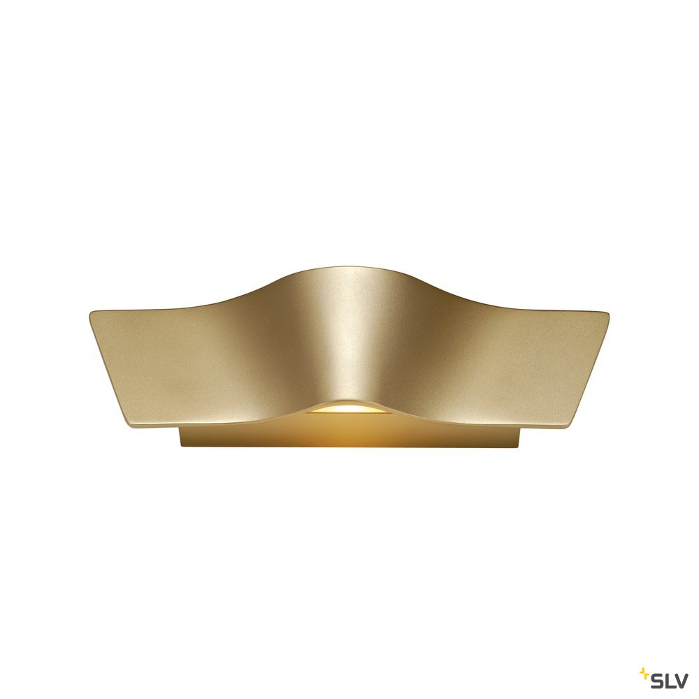 SLV WAVE WALL Wandleuchte, messing, 2x4,5W LED, 3000K