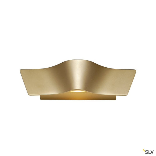 SLV WAVE WALL Wandleuchte, messing, 2x4,5W LED, 3000K