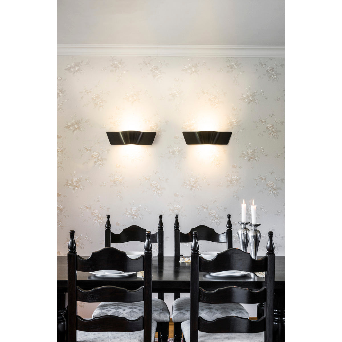 SLV WAVE WALL Wandleuchte, schwarz,2x9W LED, 3000K