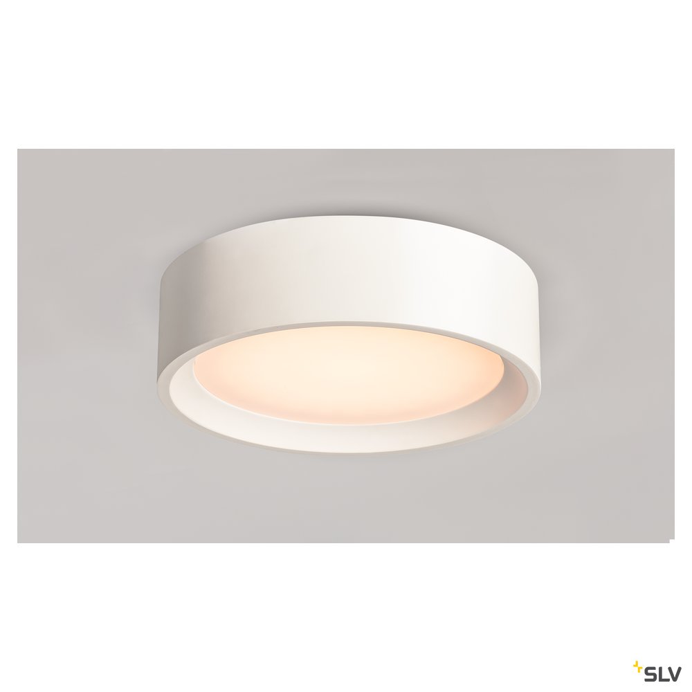 SLV PLASTRA LED Deckenleuchte, weiss, 3000K