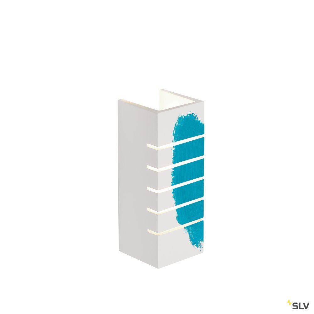 SLV Wandleuchte, GL 100 SLOT, eckig, weisser Gips, E14, max. 40W