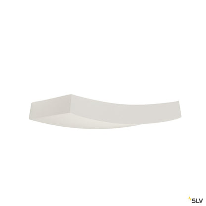 SLV Wandleuchte, GL 102 CURVE, weisser Gips, R7s 78mm, max. 100W