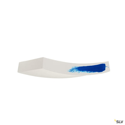 SLV Wandleuchte, GL 102 CURVE, weisser Gips, R7s 78mm, max. 100W