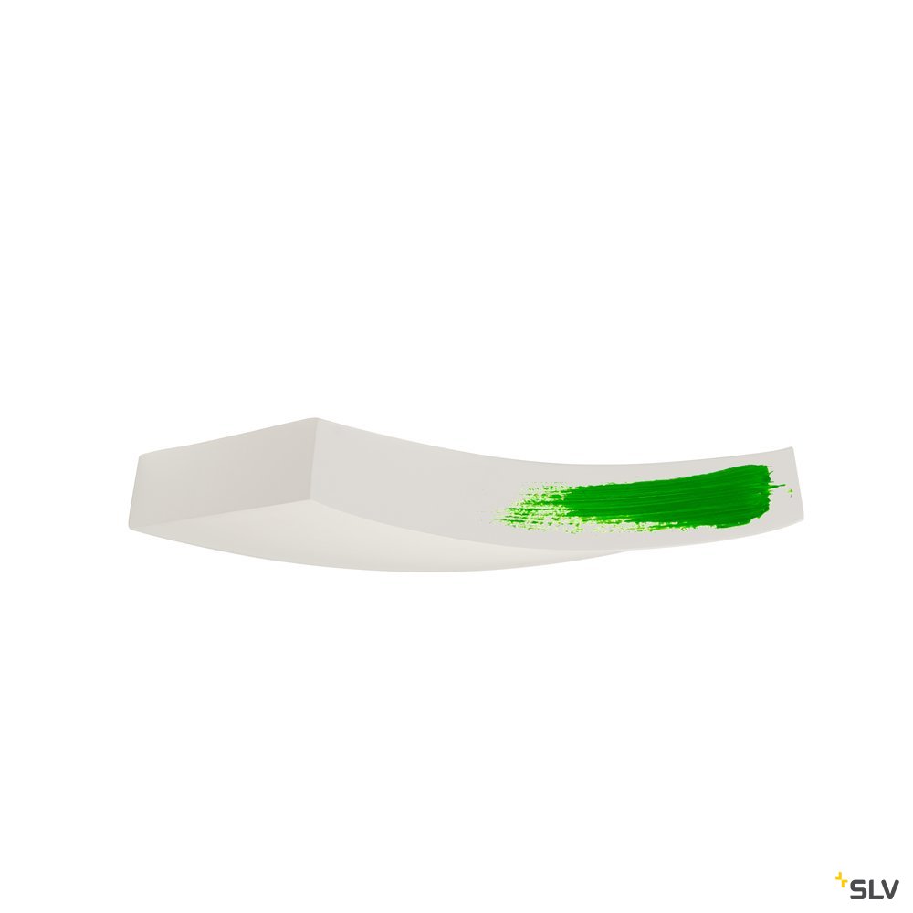 SLV Wandleuchte, GL 102 CURVE, weisser Gips, R7s 78mm, max. 100W