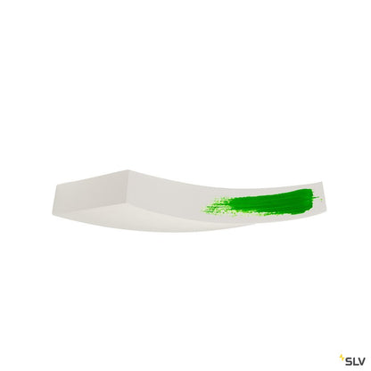 SLV Wandleuchte, GL 102 CURVE, weisser Gips, R7s 78mm, max. 100W