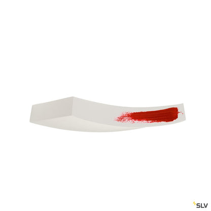 SLV Wandleuchte, GL 102 CURVE, weisser Gips, R7s 78mm, max. 100W
