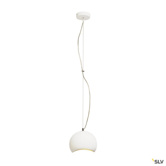 SLV PLASTRA Pendelleuchte, PD-1, weisser Gips, GX53, max. 9W