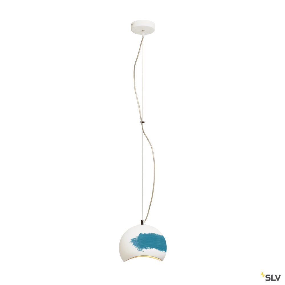 SLV PLASTRA Pendelleuchte, PD-1, weisser Gips, GX53, max. 9W