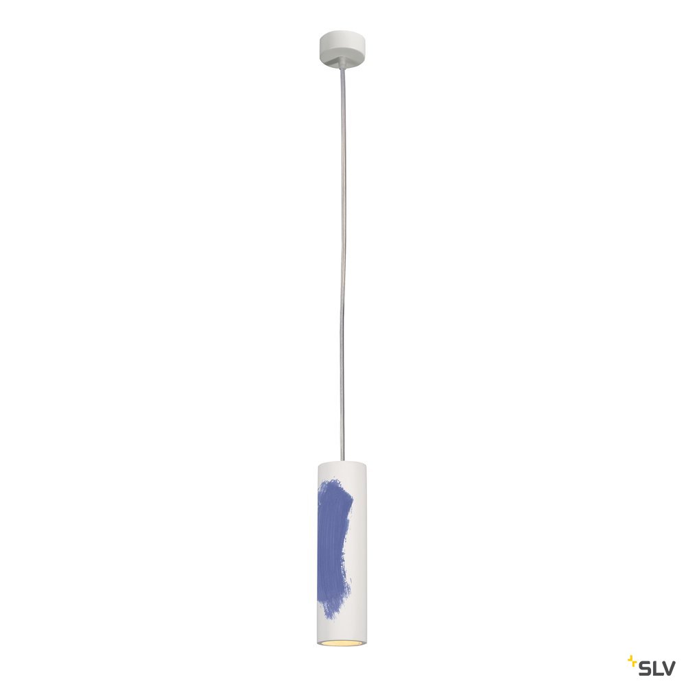 SLV PLASTRA Tube, Pendelleuchte, Gips, rund, GU10
