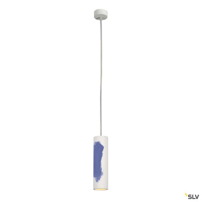 SLV PLASTRA Tube, Pendelleuchte, Gips, rund, GU10