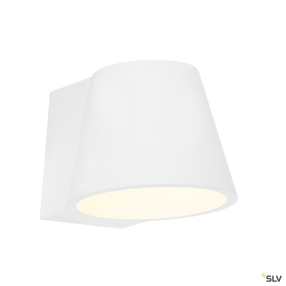 SLV PLASTER CONE SMOOTH, weiss, GX53