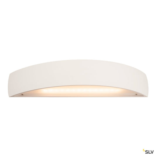 SLV PLASTRA, Wandleuchte, LED, 3000K, gewölbt, up/down, weißer Gips, dimmbar