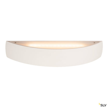 SLV PLASTRA, Wandleuchte, LED, 3000K, gewölbt, up/down, weißer Gips, dimmbar