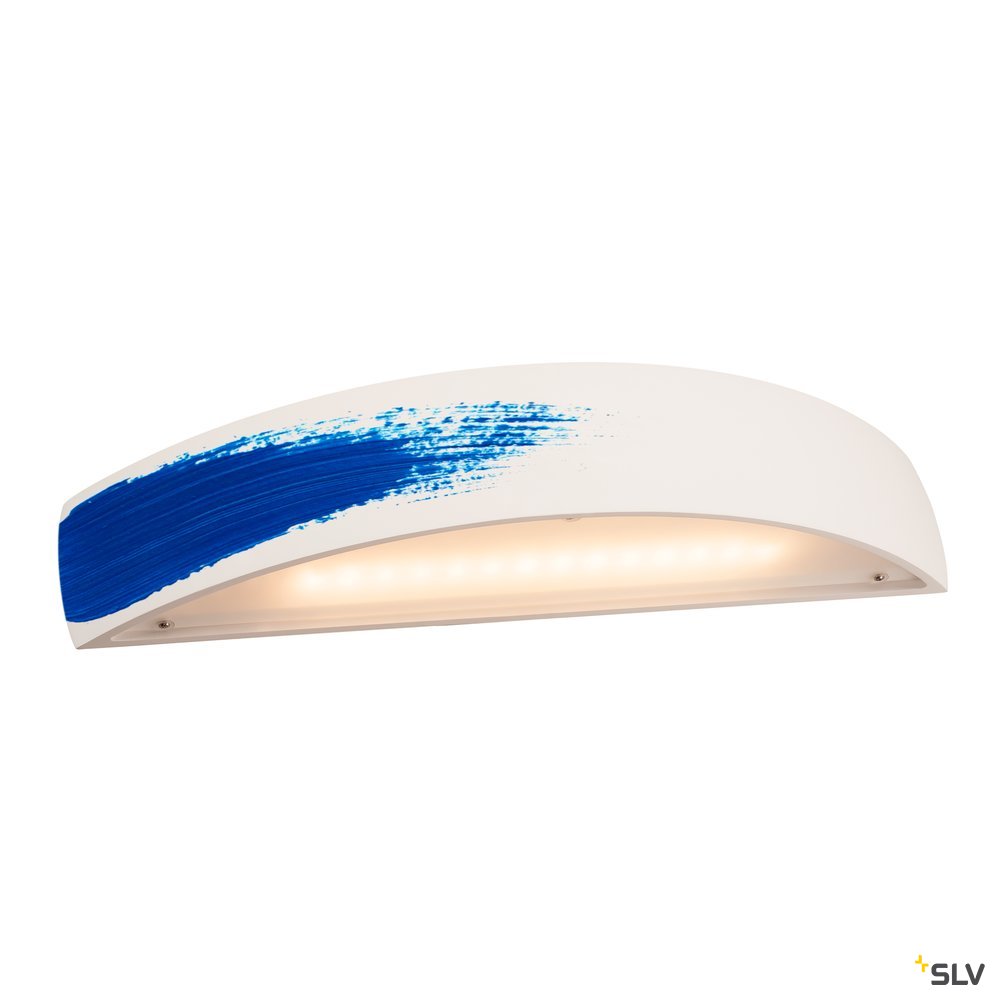 SLV PLASTRA, Wandleuchte, LED, 3000K, gewölbt, up/down, weißer Gips, dimmbar