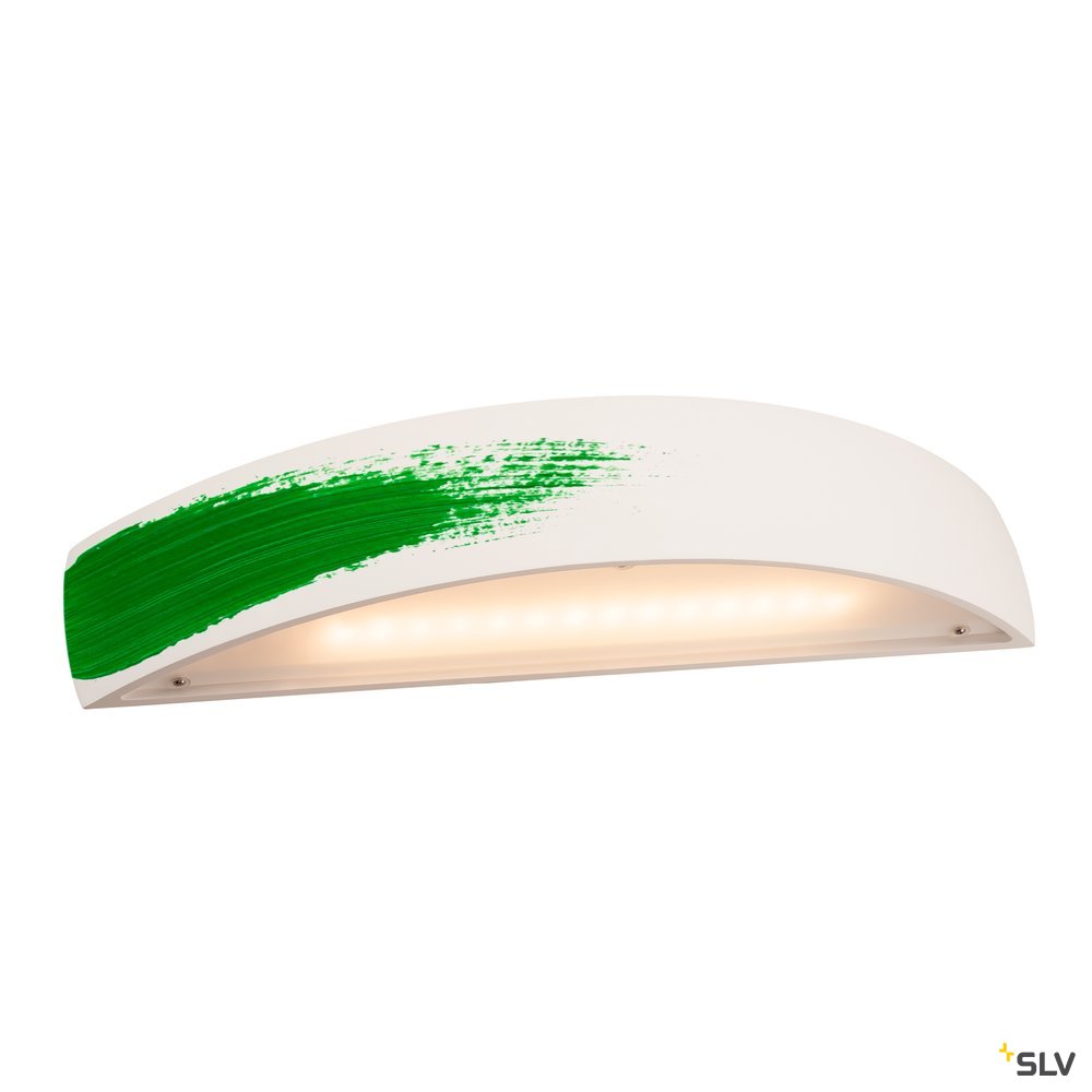 SLV PLASTRA, Wandleuchte, LED, 3000K, gewölbt, up/down, weißer Gips, dimmbar