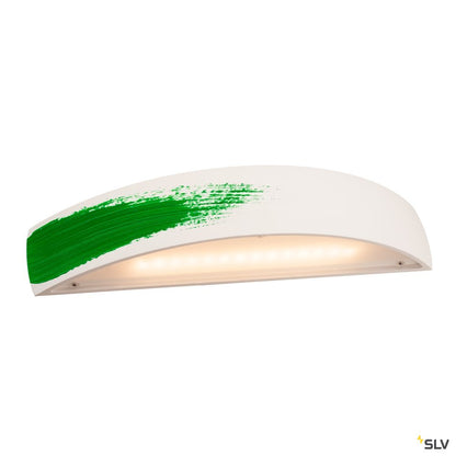 SLV PLASTRA, Wandleuchte, LED, 3000K, gewölbt, up/down, weißer Gips, dimmbar