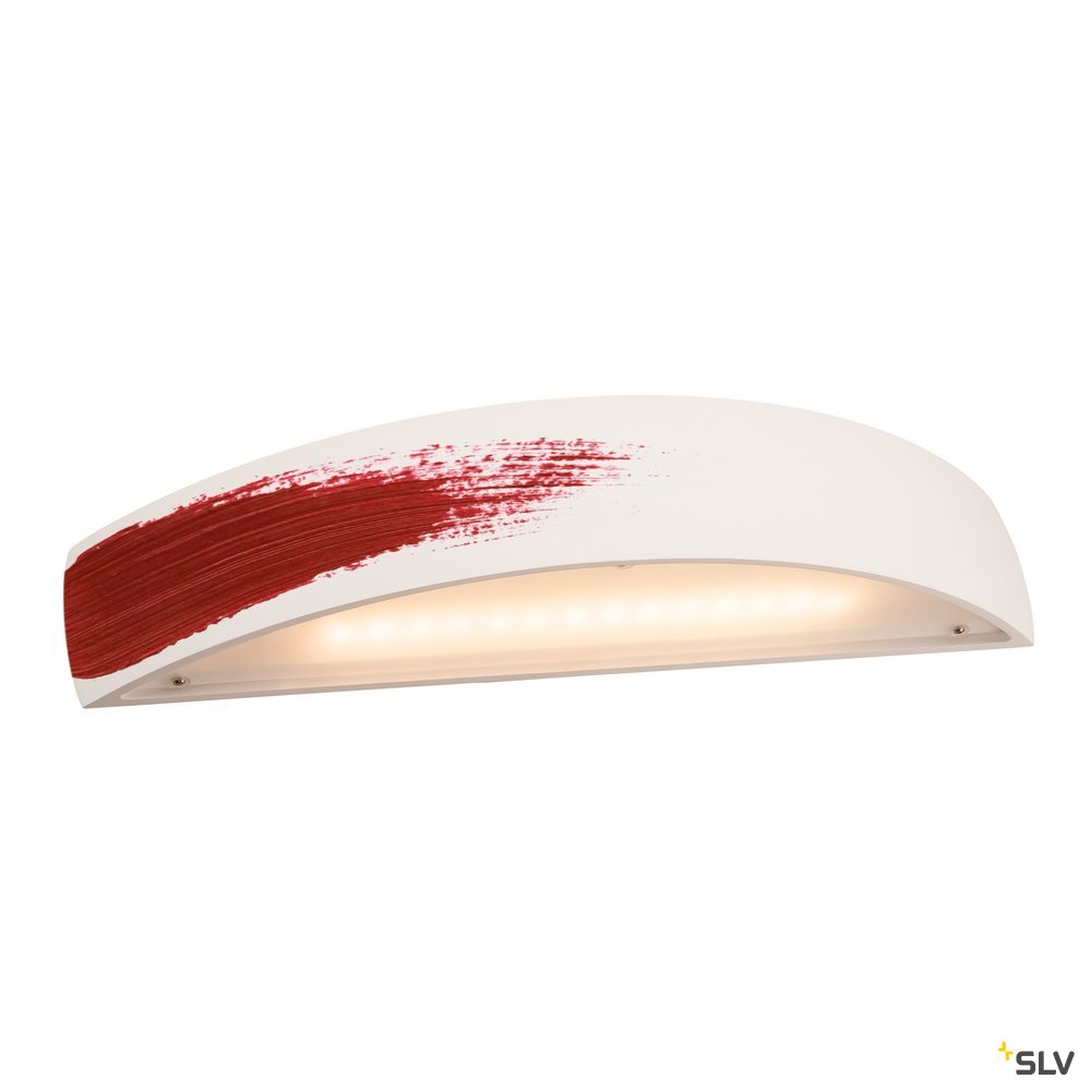 SLV PLASTRA, Wandleuchte, LED, 3000K, gewölbt, up/down, weißer Gips, dimmbar