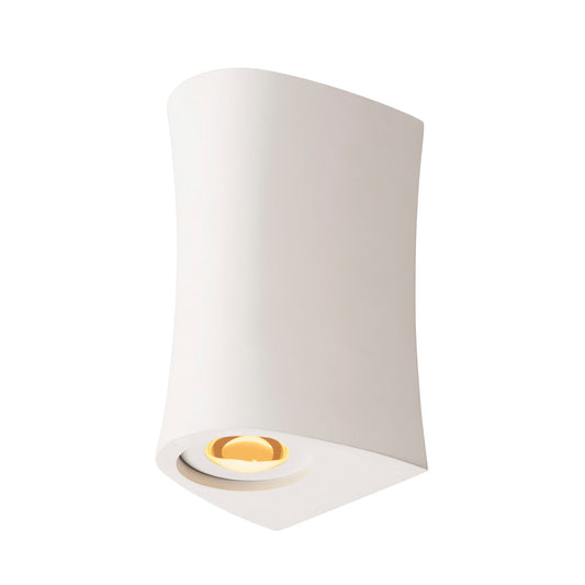 SLV PLASTRA, Wandleuchte, LED, 3000K, up/down, Stahl/weißer Gips, max. 35W