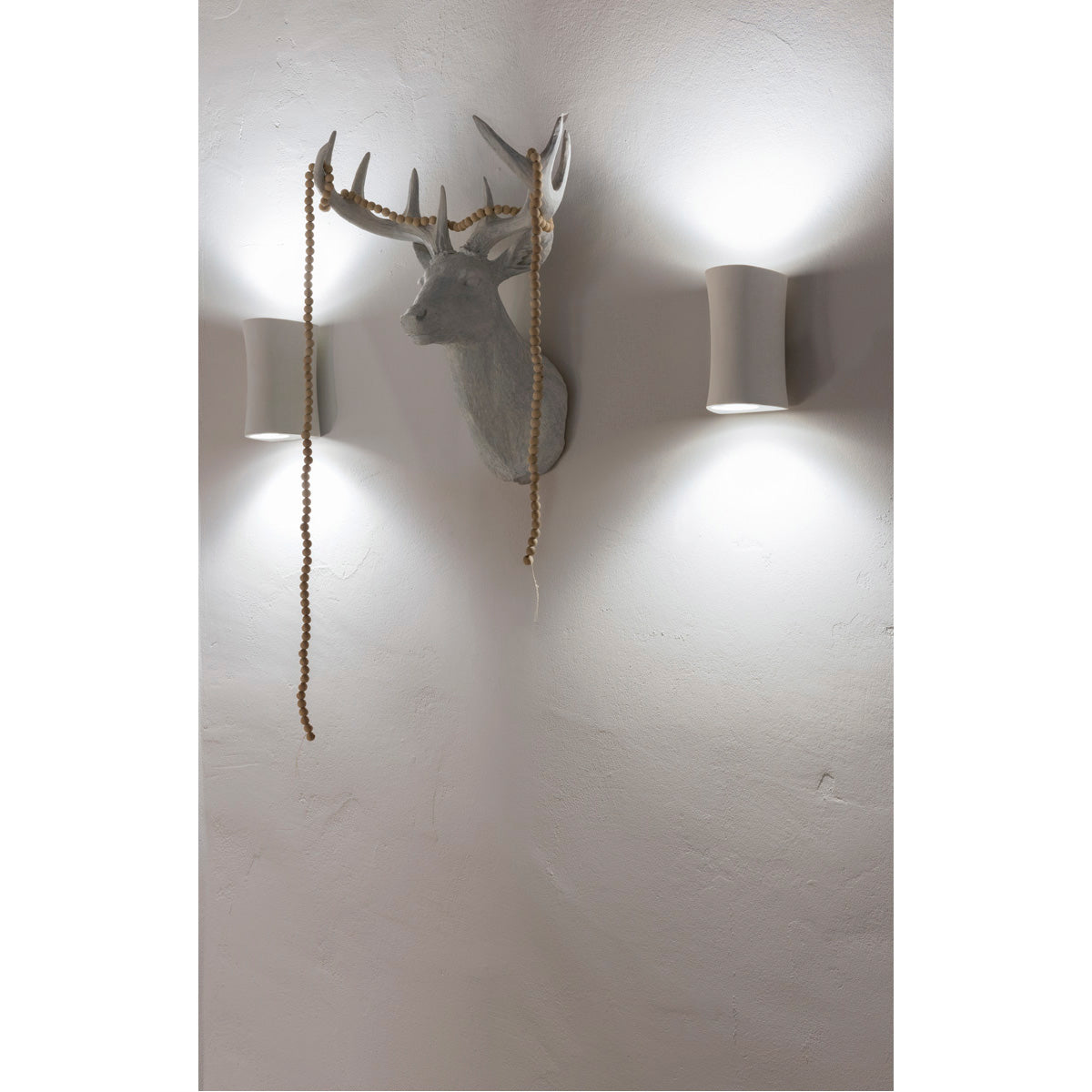 SLV PLASTRA, Wandleuchte, LED, 3000K, up/down, Stahl/weißer Gips, max. 35W
