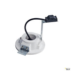SLV PLASTRA Downlight, GU10, rund, weisser Gips