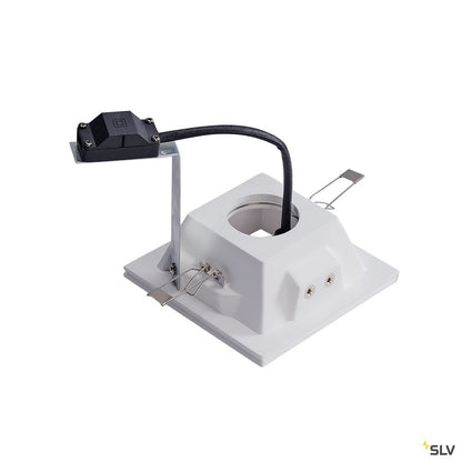 SLV PLASTRA Downlight, GU10, eckig weisser Gips