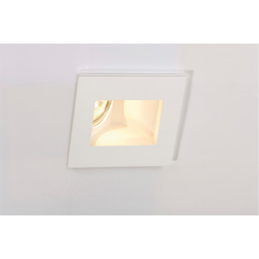 SLV PLASTRA Downlight, GU10, in- direkt, eckig, weisser Gips