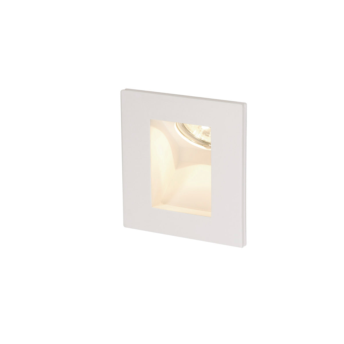 SLV PLASTRA Downlight, GU10, in- direkt, eckig, weisser Gips