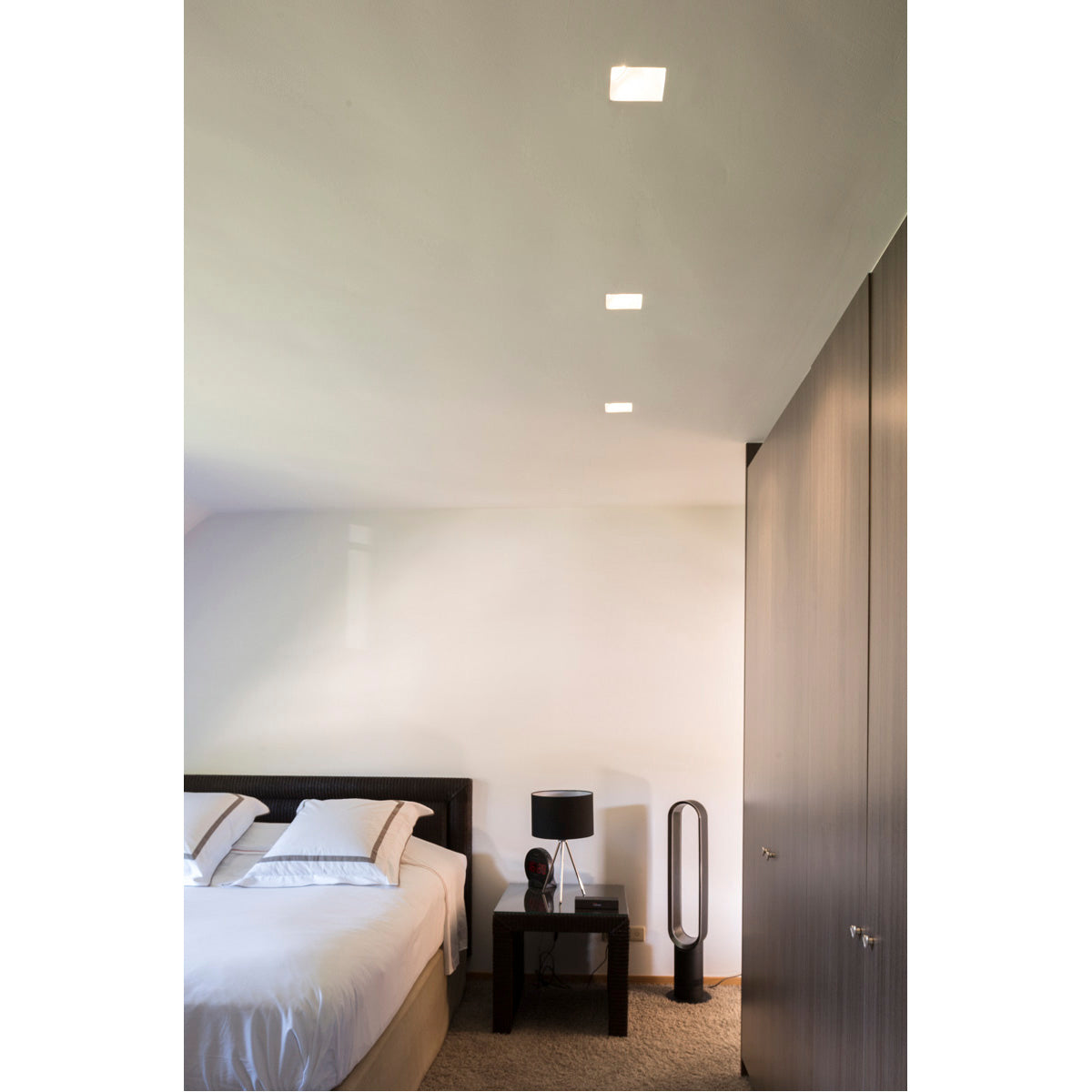 SLV PLASTRA Downlight, GU10, in- direkt, eckig, weisser Gips