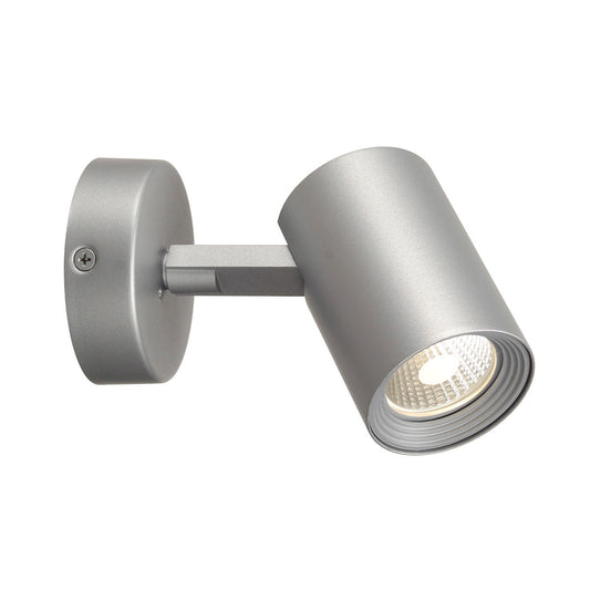 SLV DEBASTO Deckenleuchte, single, 8W, 3000K, silbergrau