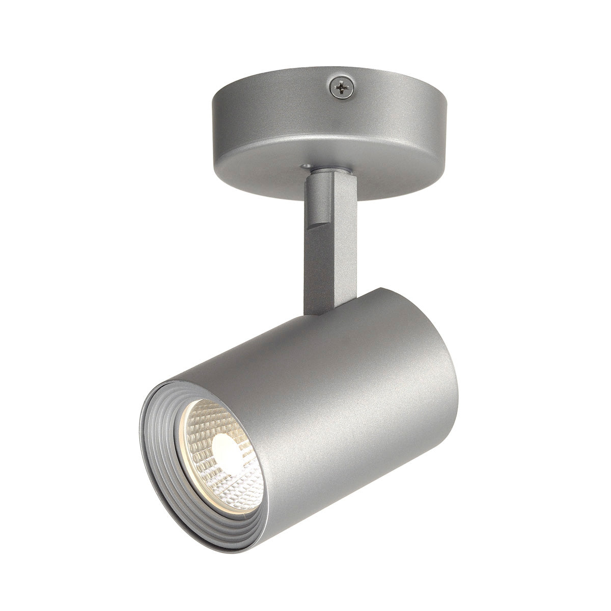 SLV DEBASTO Deckenleuchte, single, 8W, 3000K, silbergrau