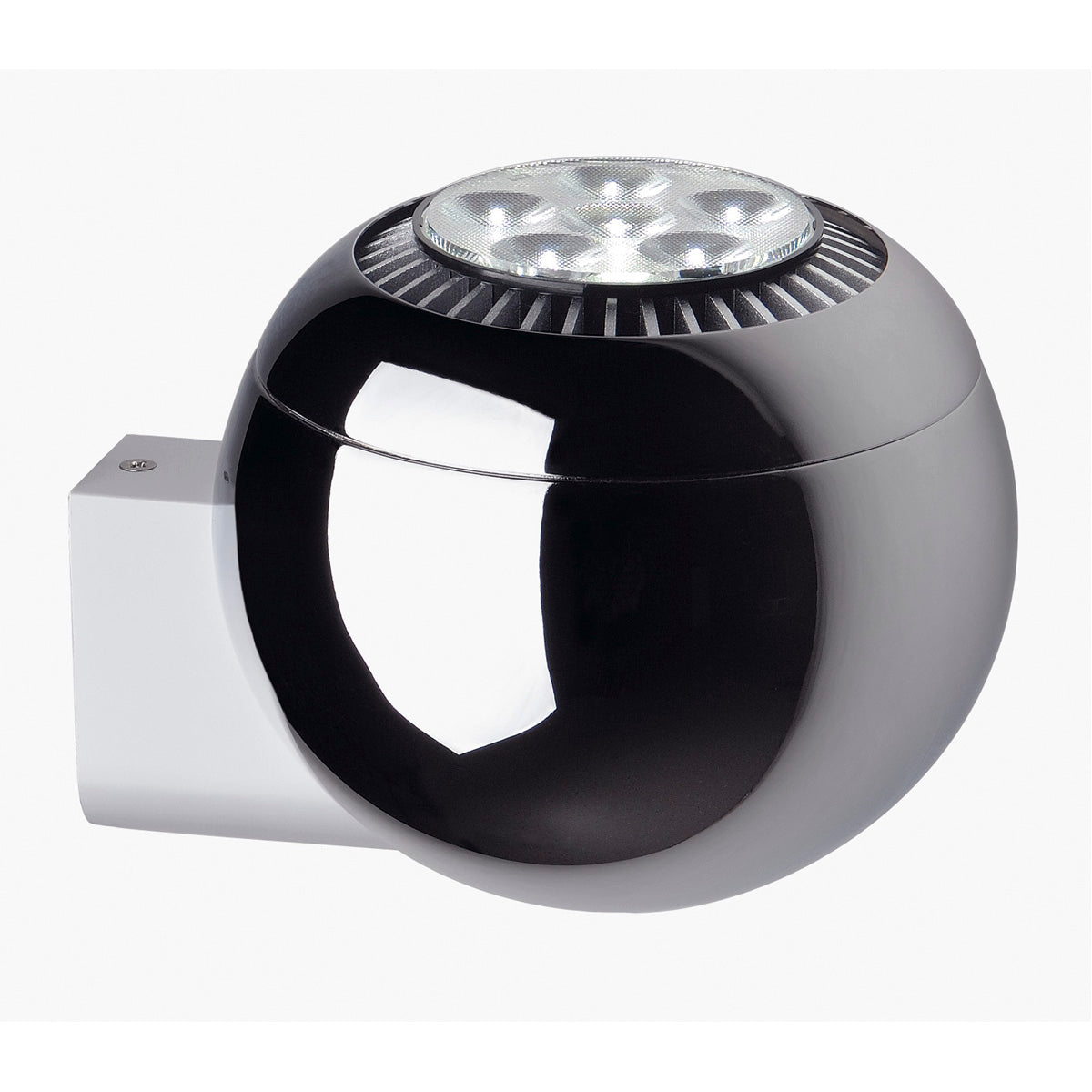 SLV Wandleuchte LIGHT EYE BALL chrom/weiss GU10 75W