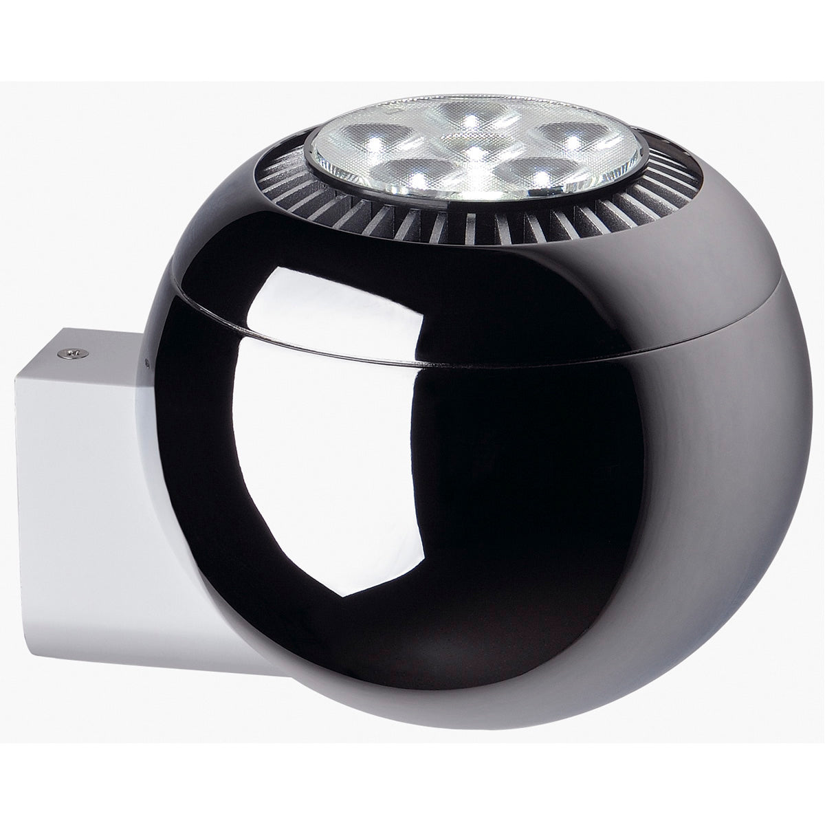 SLV Wandleuchte LIGHT EYE BALL chrom/weiss GU10 75W