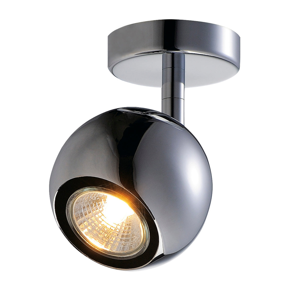 SLV LIGHT EYE 1 GU10 Wand- und Deckenleuchte, chrom, GU10, max. 50W