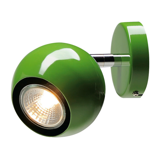 SLV LIGHT EYE 1 GU10 Wand- und Deckenleuchte, farngrün, GU10, max. 50W