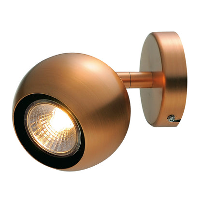 SLV LIGHT EYE 1 GU10 Wand- und Deckenleuchte, kupferfarben, GU10, max. 50W
