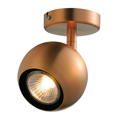 SLV LIGHT EYE 1 GU10 Wand- und Deckenleuchte, kupferfarben, GU10, max. 50W